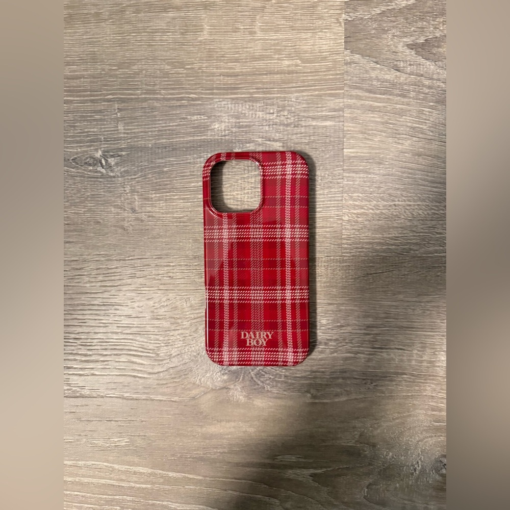 Red Plaid Phone Case - 16 Pro Max